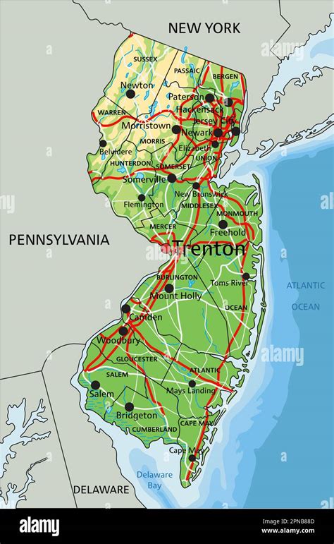 mapquest new jersey|physical map of new jersey.